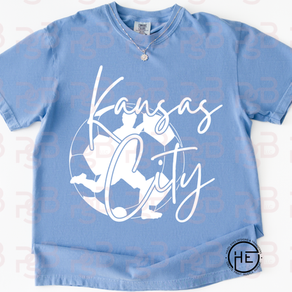 Kansas City Men's Soccer Script - DTF Transfer
