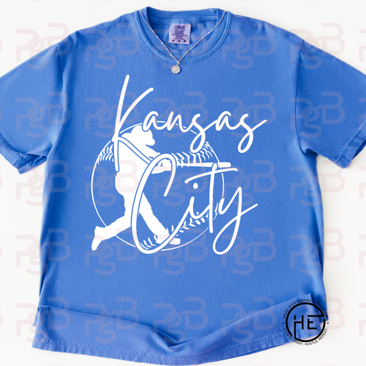 Kansas City Baseball Script - DTF Transfer