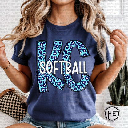 Leopard KC Softball - DTF Transfer