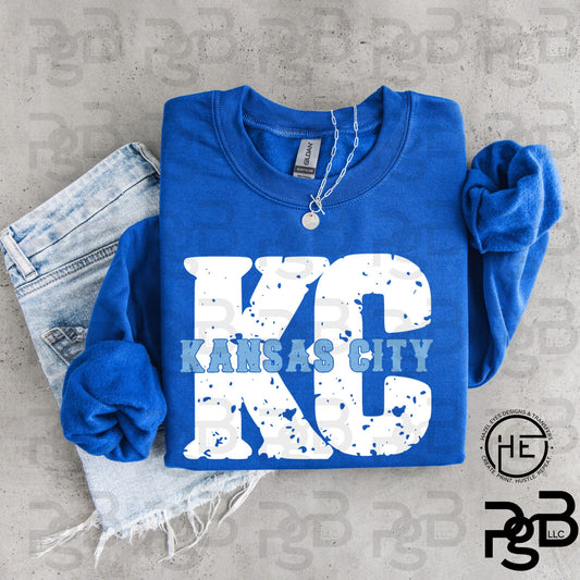 Grunge KC Baseball - DTF Transfer