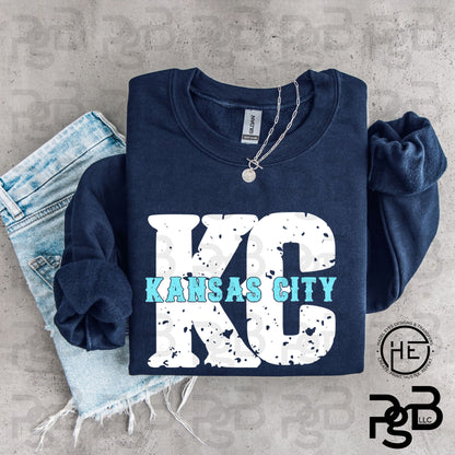 Grunge KC Softball - DTF Transfer