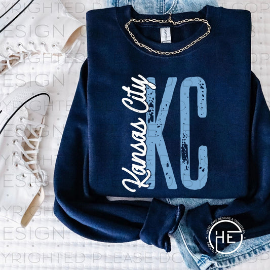 Stick KC Blue  - DTF Transfer