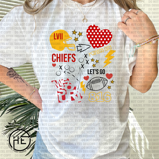 Chiefs Sports Plays DTF Transfer