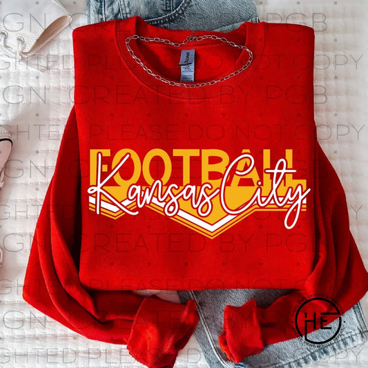 Futuristic Kansas City Football - DTF Transfer