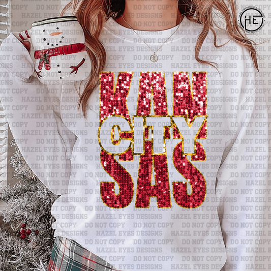 Sequin Kansas City DTF Transfer