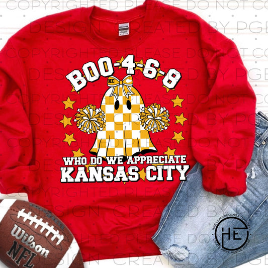 KC Who Do We Appreciate Ghost White/Gold  - DTF Transfer