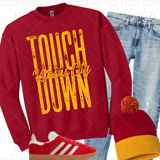 Touch-Down Kansas City Gold  - DTF Transfer