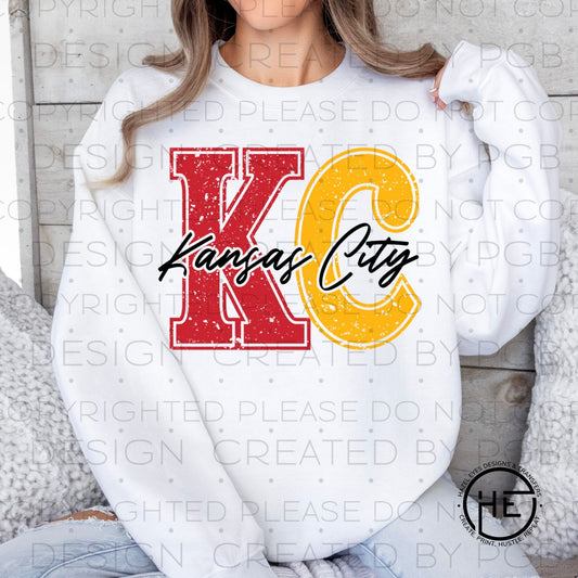 KC Stamp Red/Gold - DTF Transfer