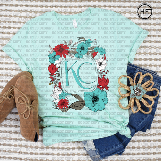 KC Floral AR DTF Transfer
