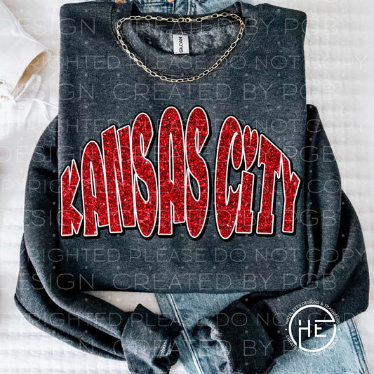 Ruby Red Kansas City -  DTF transfer