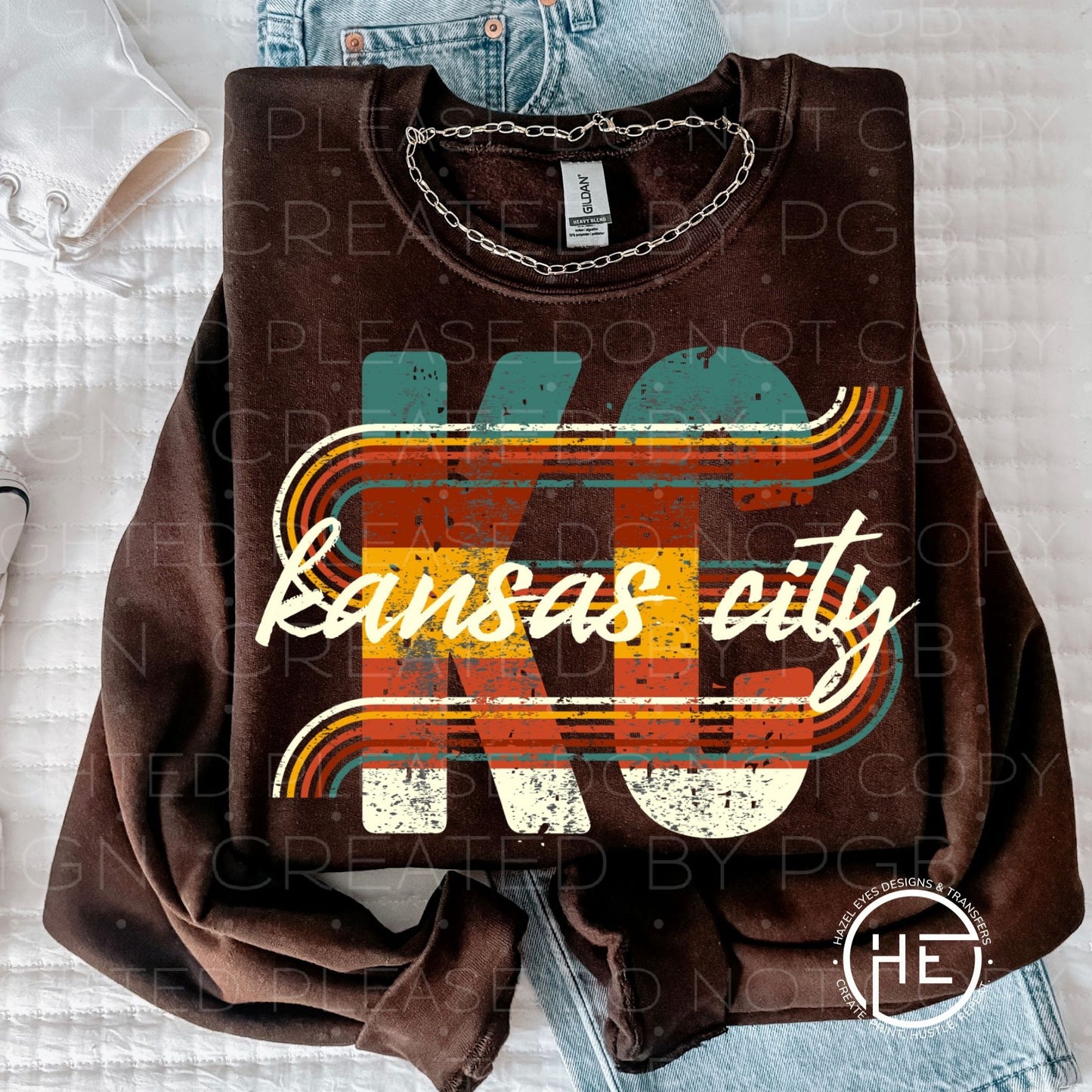 KC retro wave - DTF transfer