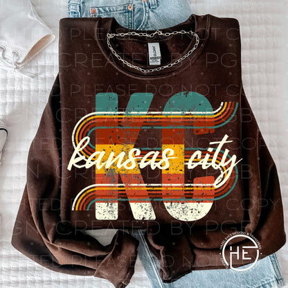 KC retro wave - DTF transfer