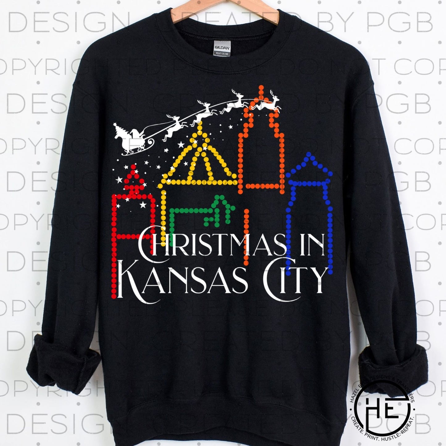 Bedazzled Christmas in Kansas City - dtf transfer