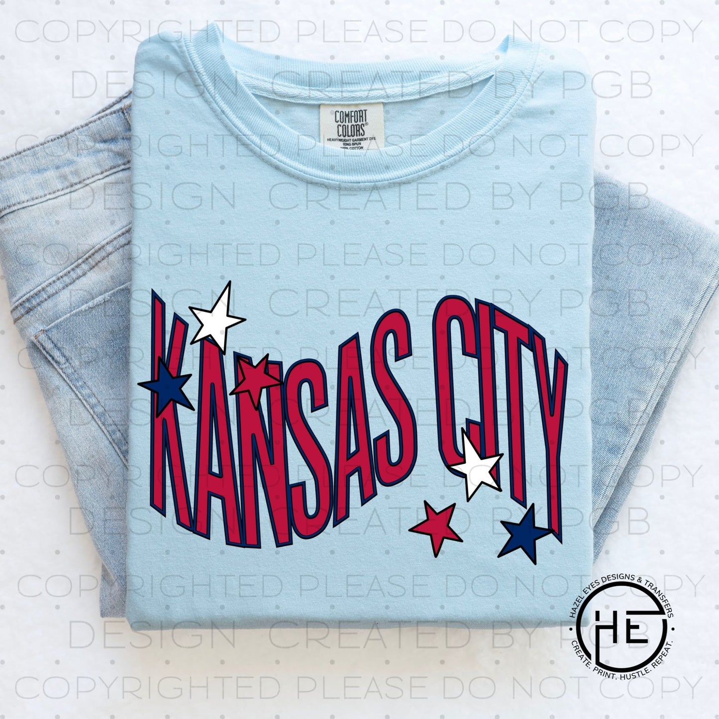 Kansas City star wave - dtf transfer