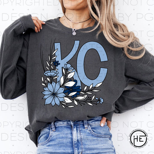 KC Sporting Spring Flowers - DTF Transfer (Copy)