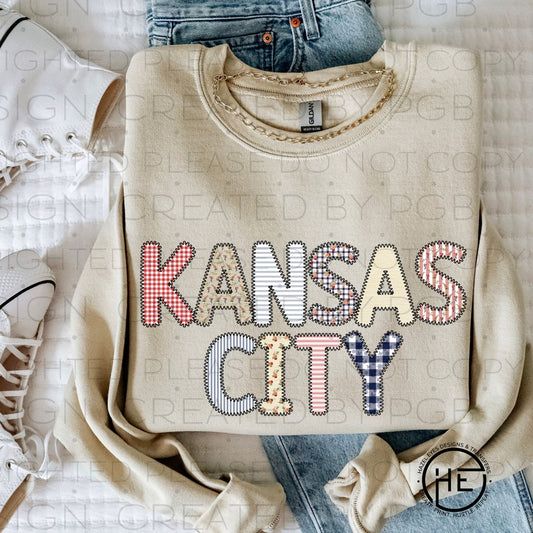 Quilted Kansas City - DTF Transfer