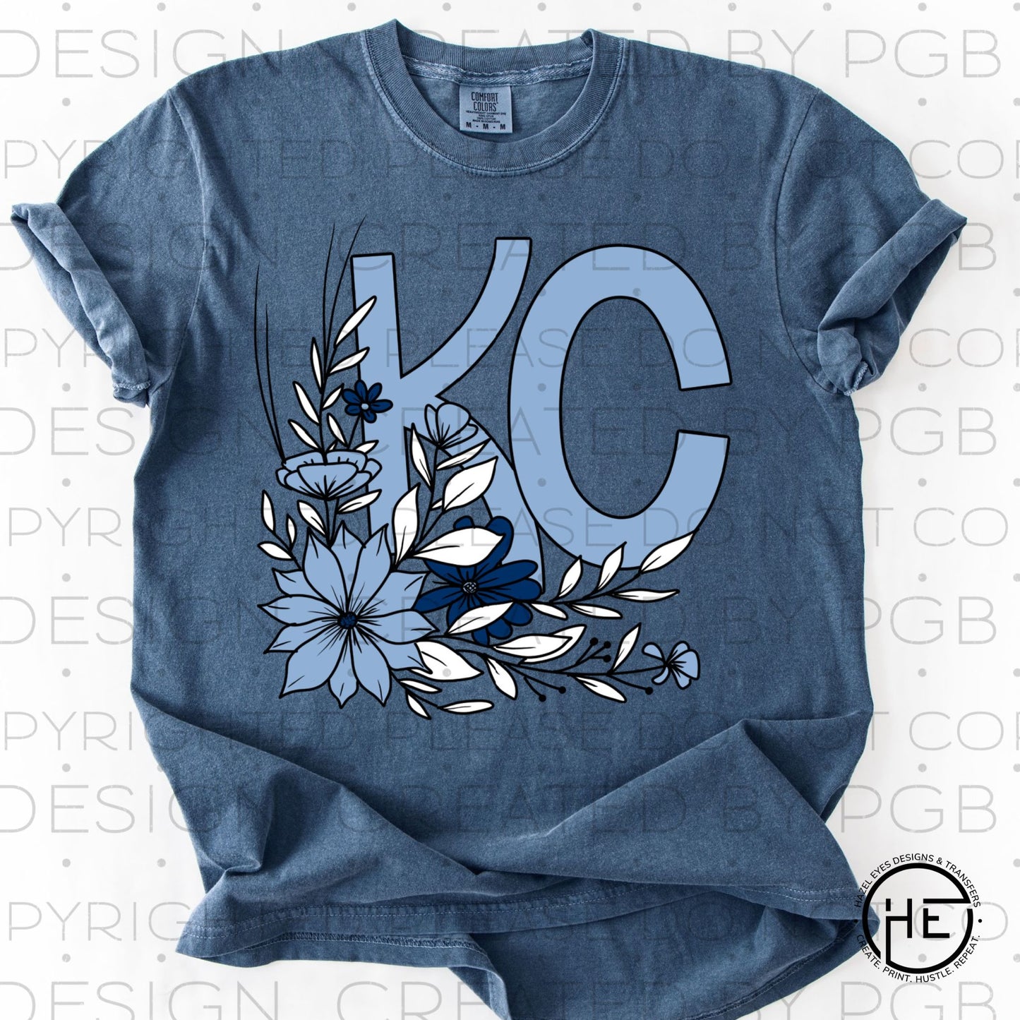 KC Sporting Spring Flowers - DTF Transfer (Copy)