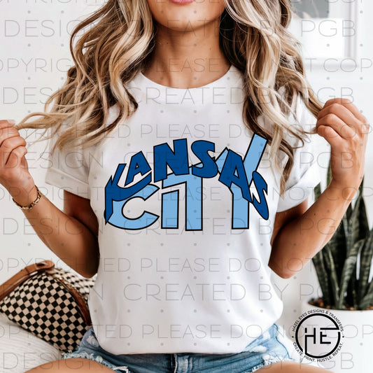 Kansas City Baseball Preppy Font - DTF Transfer