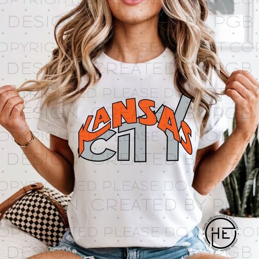 Kansas City Hockey Preppy Font - DTF Transfer
