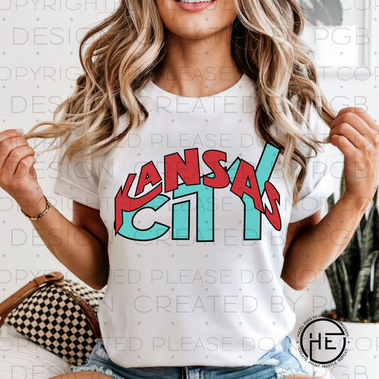 Kansas City Women's Soccer Preppy Font - DTF Transfer