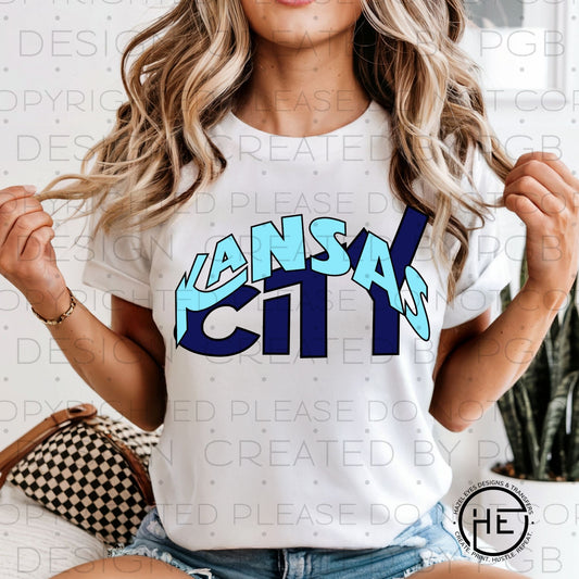 Kansas City Women's Softball Preppy Font - DTF Transfer