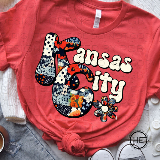 Patchwork Kansas City - DTF Transfer