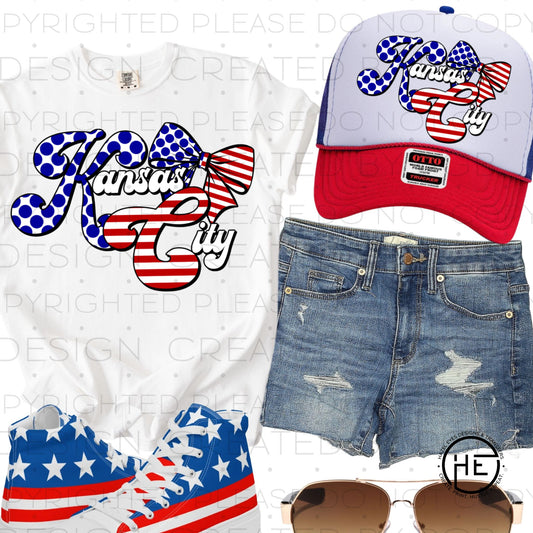 Stars & Stripes Kansas City - DTF Transfer