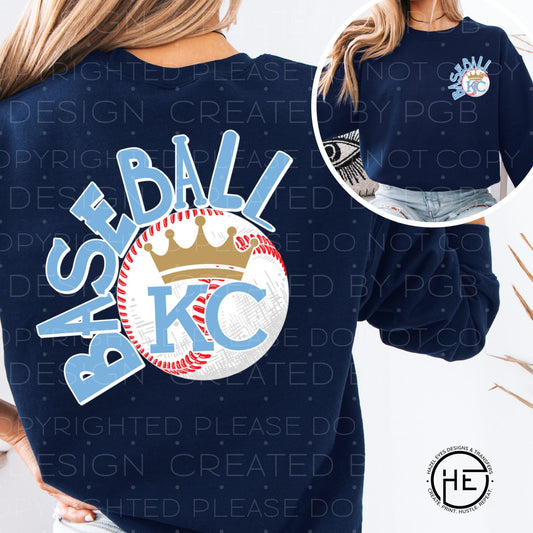 KC Curved Baseball - DTF Transfer