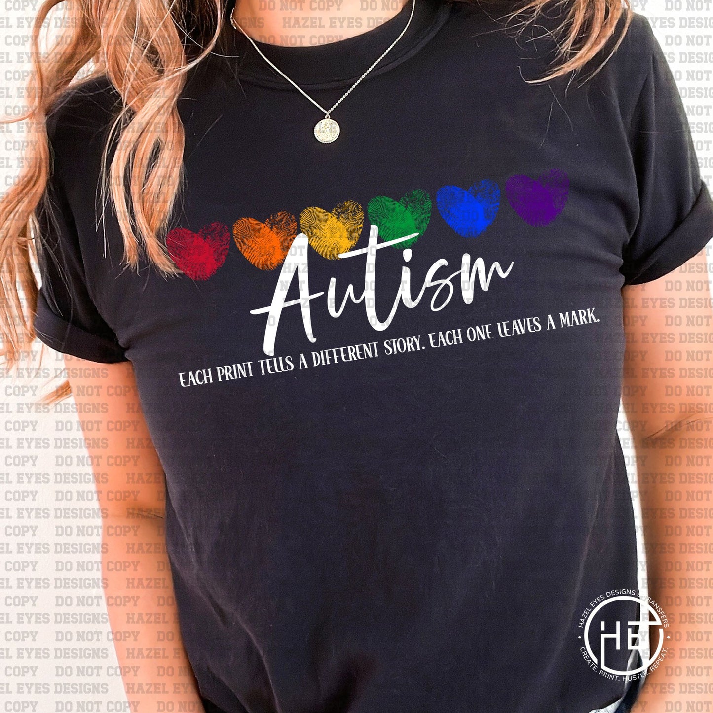 Autism Finger Print - DTF Transfer