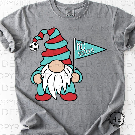 KC Current Soccer Gnome - DTF Transfer