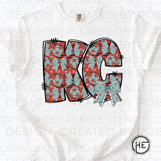 KC Current with Bow  - DTF Transfer
