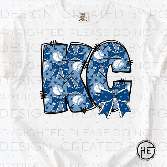 KC Sporting with Bow  - DTF Transfer
