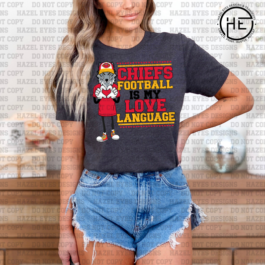KC Football Is My Love Language DTF Transfer