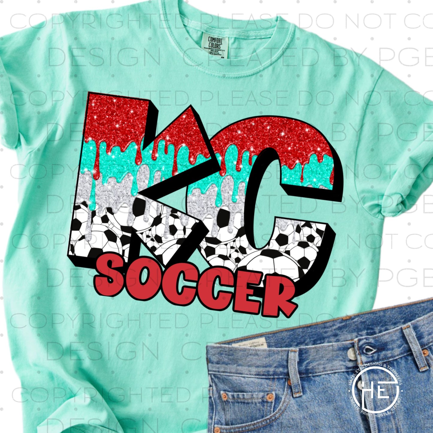 KC Soccer Drip - DTF Transfer