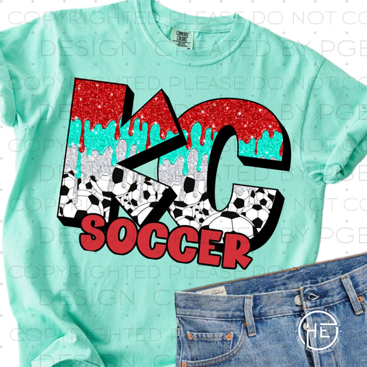 KC Soccer Drip - DTF Transfer