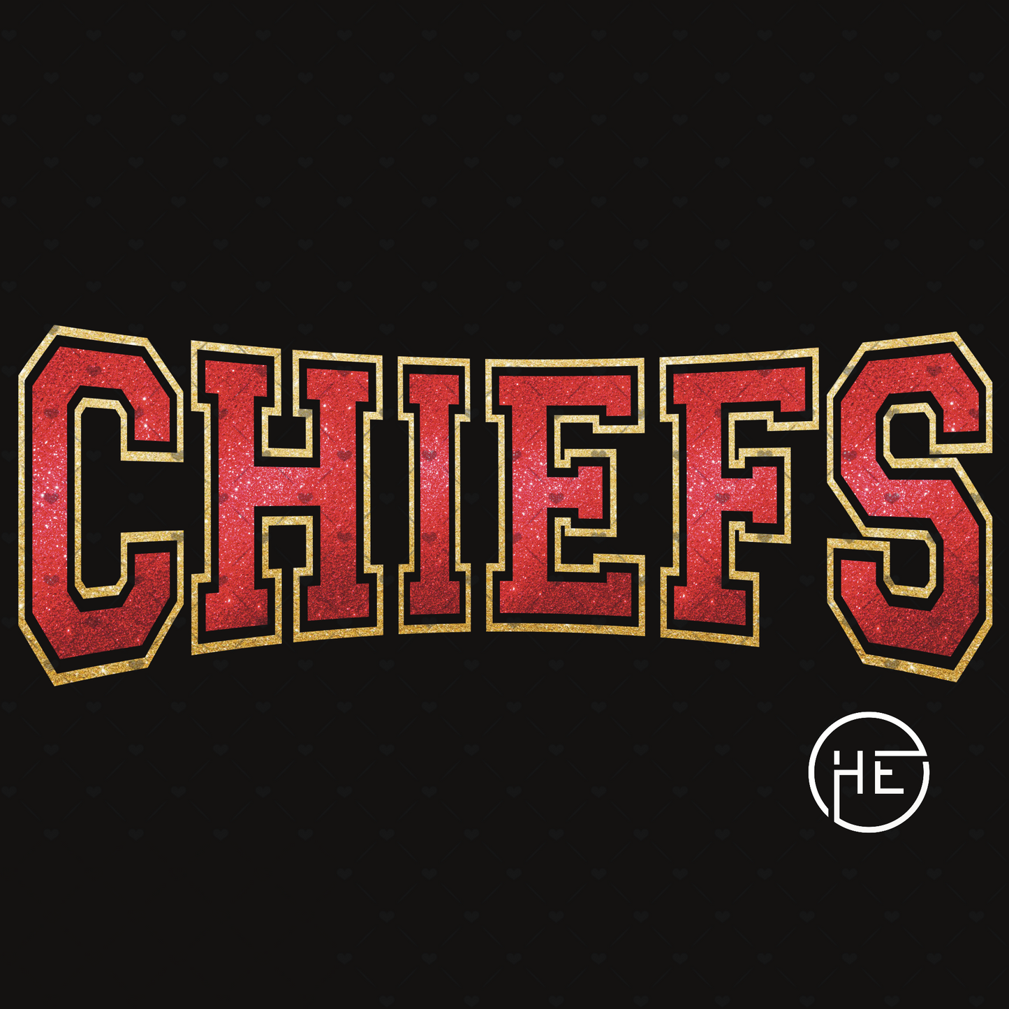 Chiefs Faux Glitter - DTF Transfer
