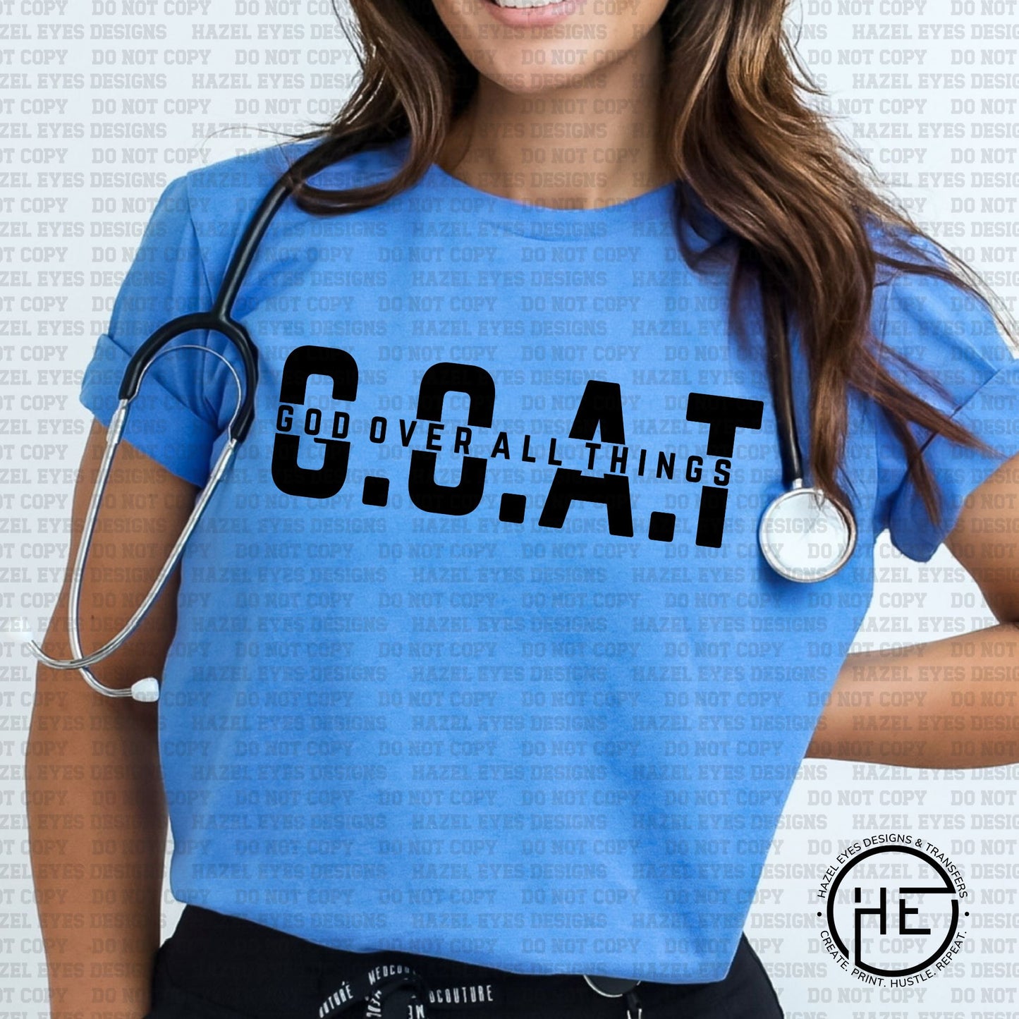 Goat -God Over All Things - DTF Transfer