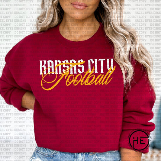 Kansas City Football Old School- DTF Transfer