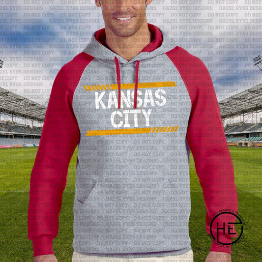 Kansas City Vintage Stripes- DTF Transfer