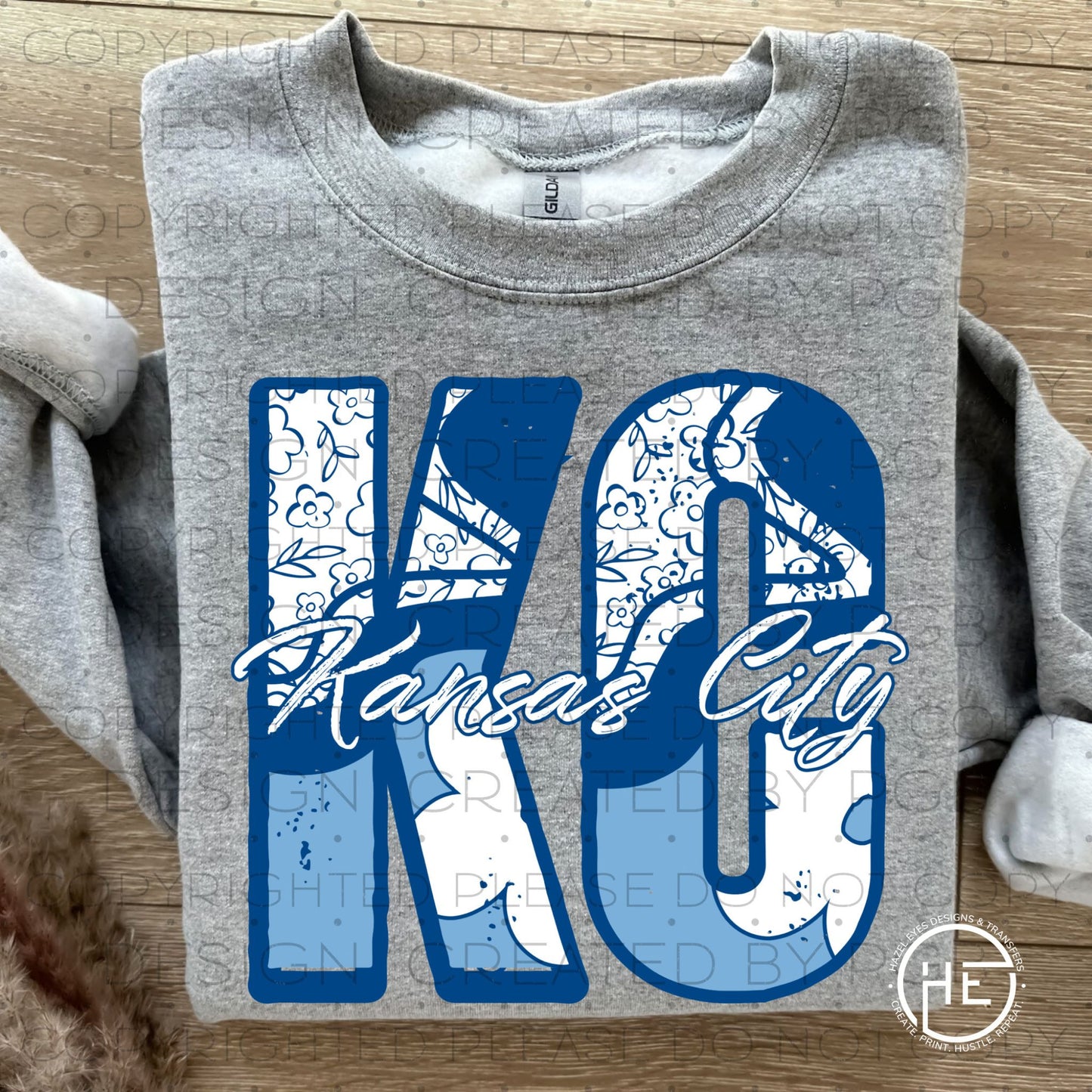 KC Blue Daisy - DTF Transfer