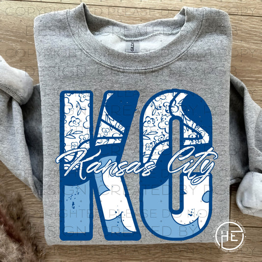 KC Blue Daisy - DTF Transfer