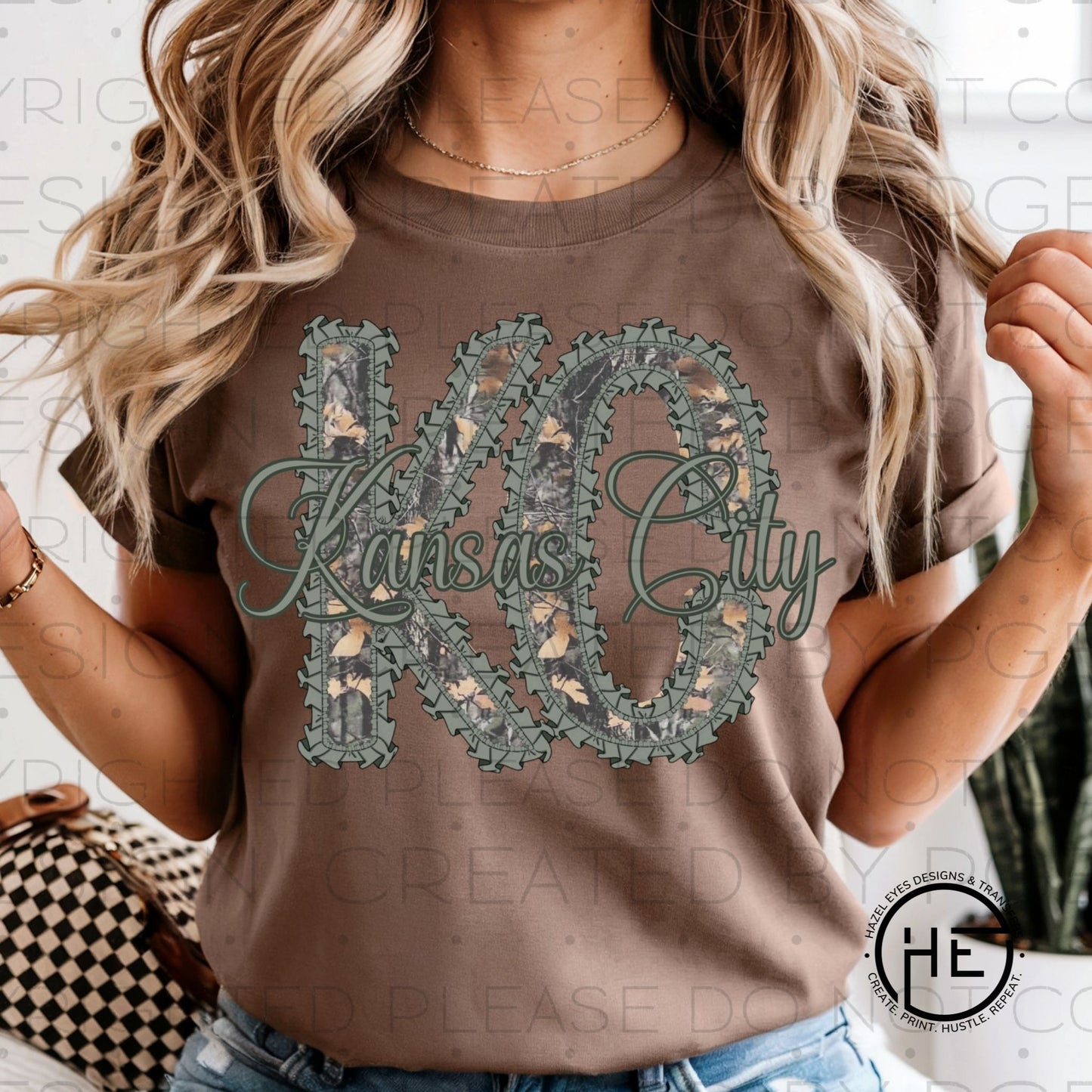 KC Camo Ruffles - DTF Transfer