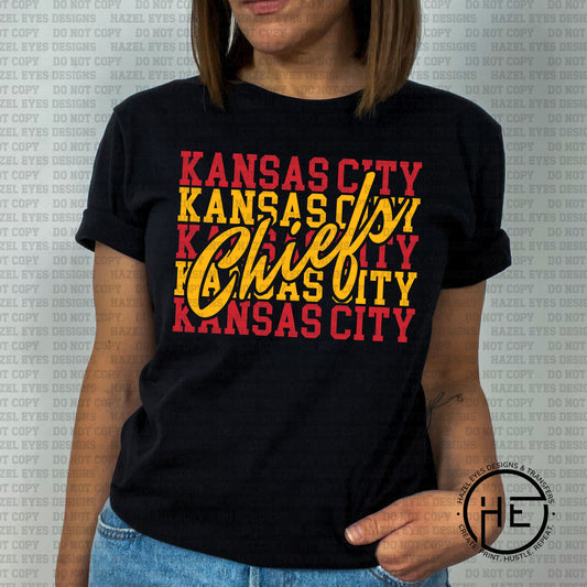 Kansas City Chiefs Red-Gold - DTF Transfer