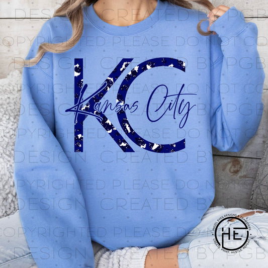 Blue Leopard KC - DTF Transfer