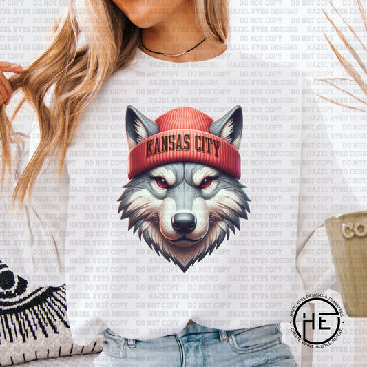 KC Wolf Light  - DTF Transfer