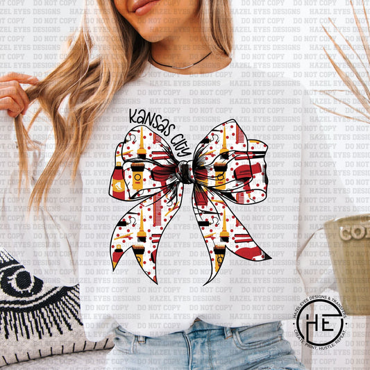 KC Hairstylist Bow  - DTF Transfer