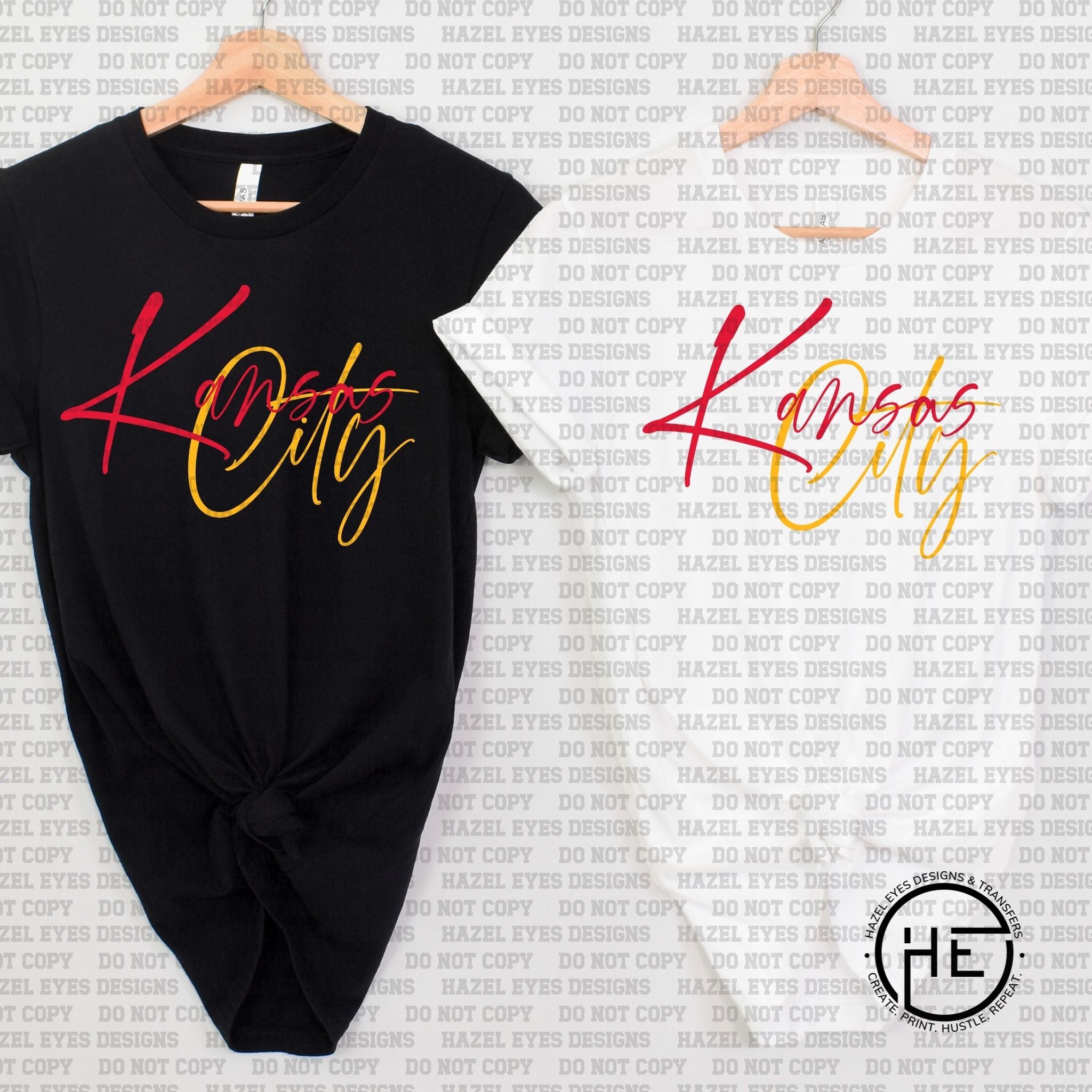 Kansas City Cursive - DTF Transfer – Hazel Eyes Designs