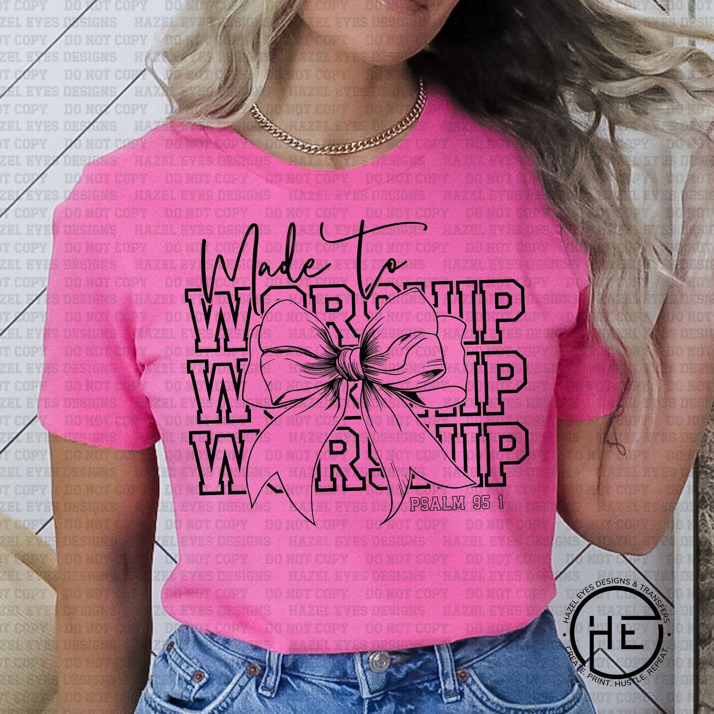 Made to Worship Bow - DTF Transfer