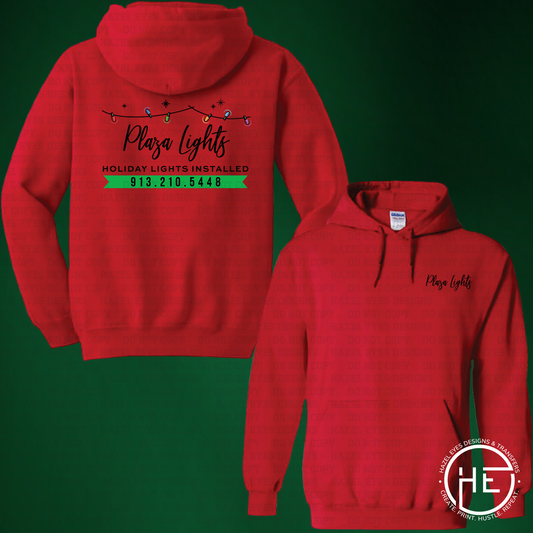Plaza Lights Red Hoodie