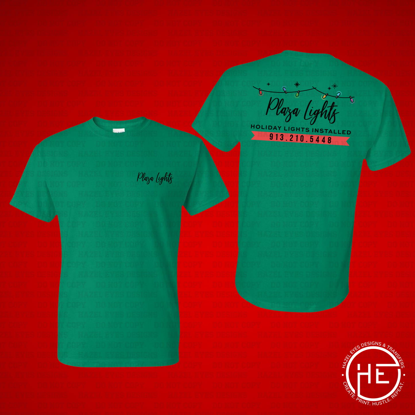 Plaza Lights Green Short Sleeve Tee